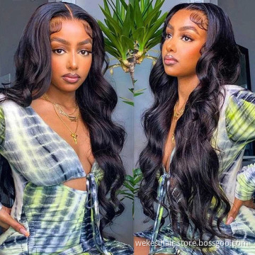 13*6 Hd Lace Frontal Human Hair Wigs In Bulk Brazilian Body Wave Swiss Lace Front 360 Wigs For Women Human Hair Closure Wig
